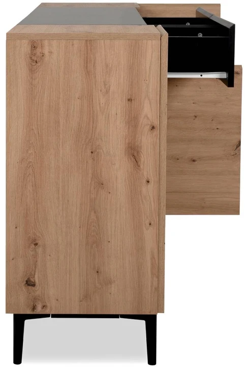 Homestyle4U Komoda, 180x41.8x90.4 cm, ruda