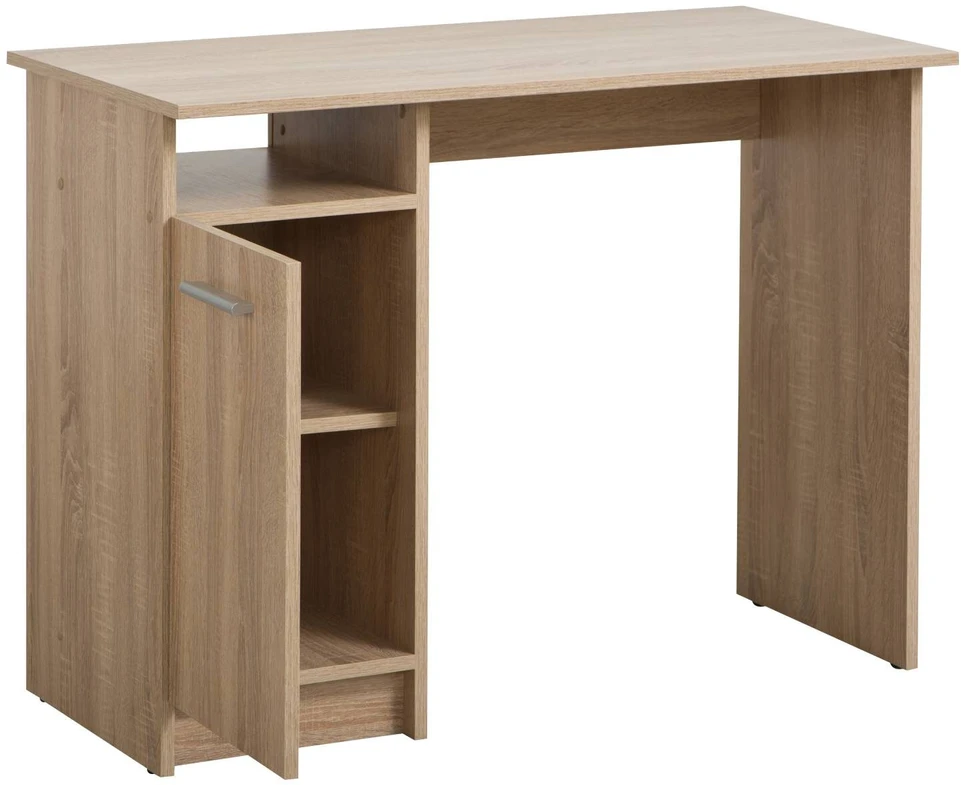Homestyle4U Kompiuterio stalas, 100x74.5x50 cm, rudas