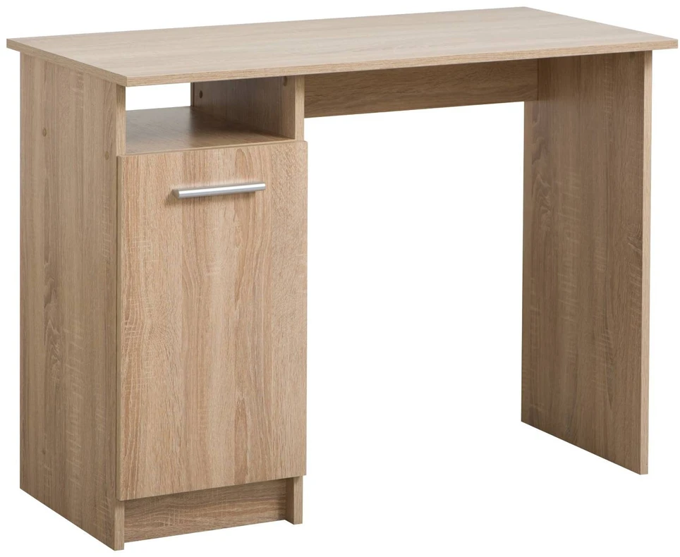 Homestyle4U Kompiuterio stalas, 100x74.5x50 cm, rudas
