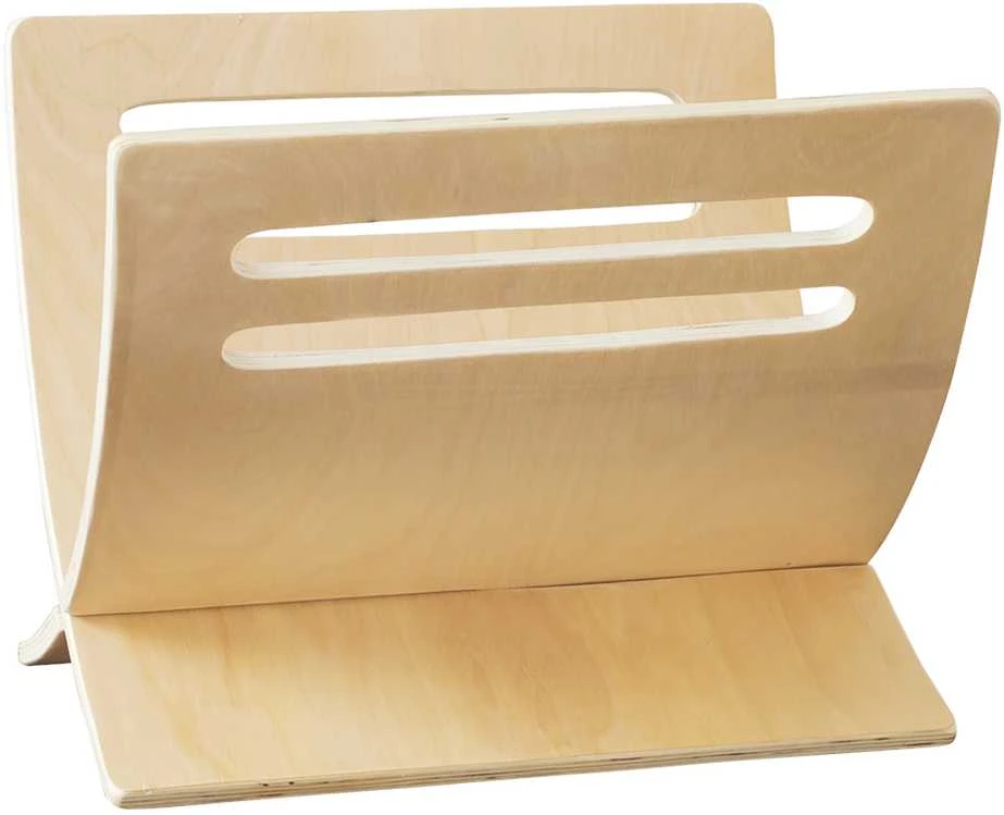 Homestyle4U Žurnalų stovas, 30x29x36 cm, rudas