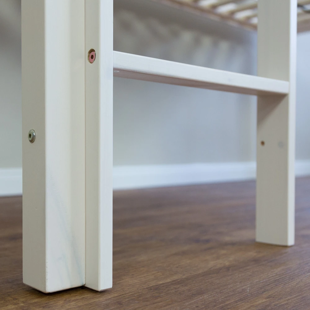 Homestyle4U Loft lova, 207.5x110x219.5 cm, rožinė