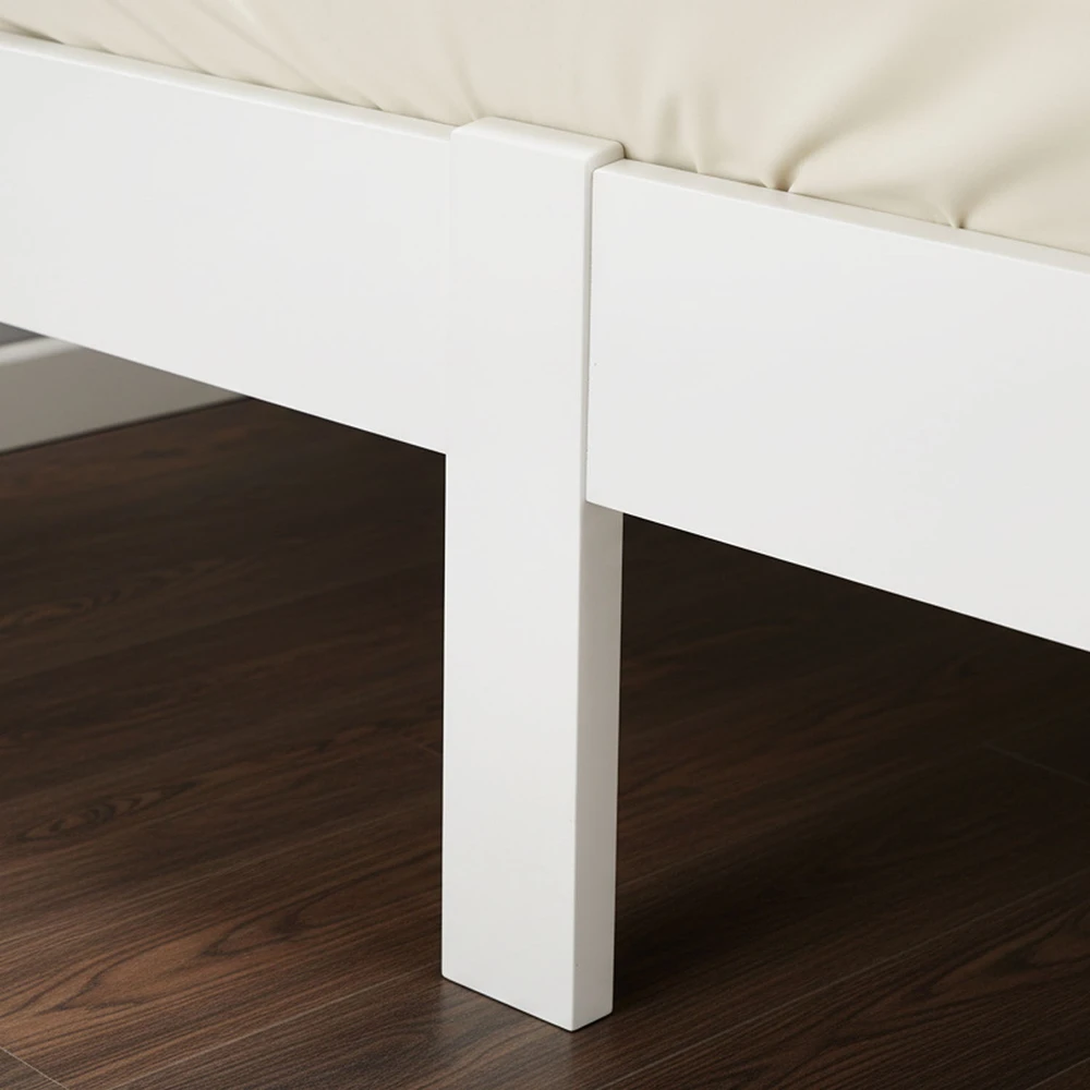Homestyle4U Lova, 124x204 cm, balta, Medžiagos storis: 20 mm