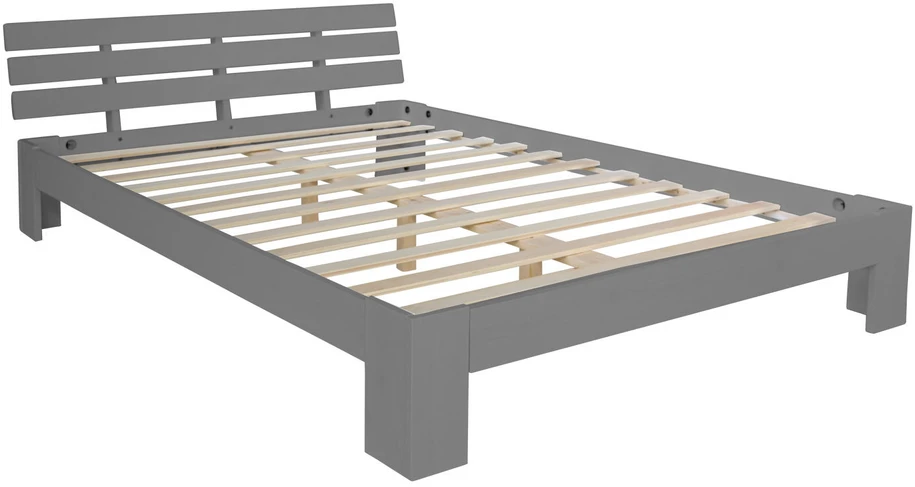 Homestyle4U Lova, 124x204x66 cm, pilka