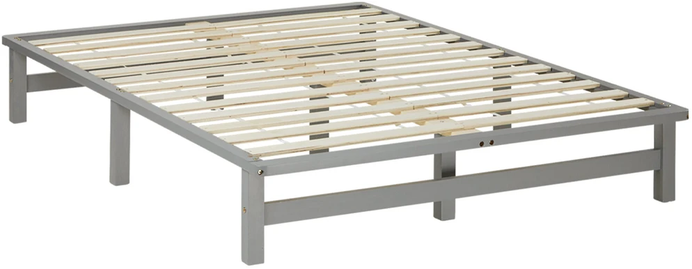 Homestyle4U Lova, 140x200 cm, pilka