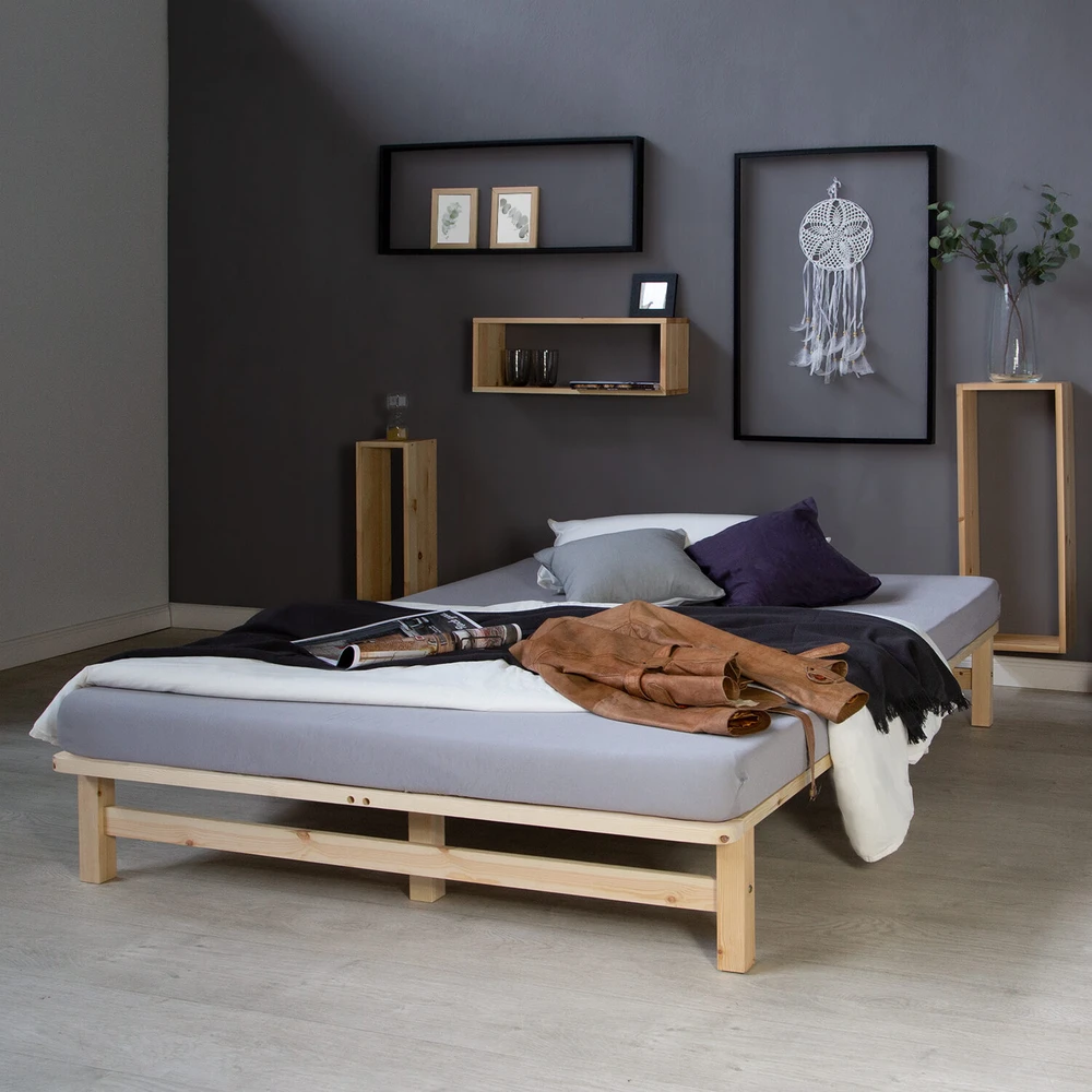 Homestyle4U Lova, 140x200 cm, ruda