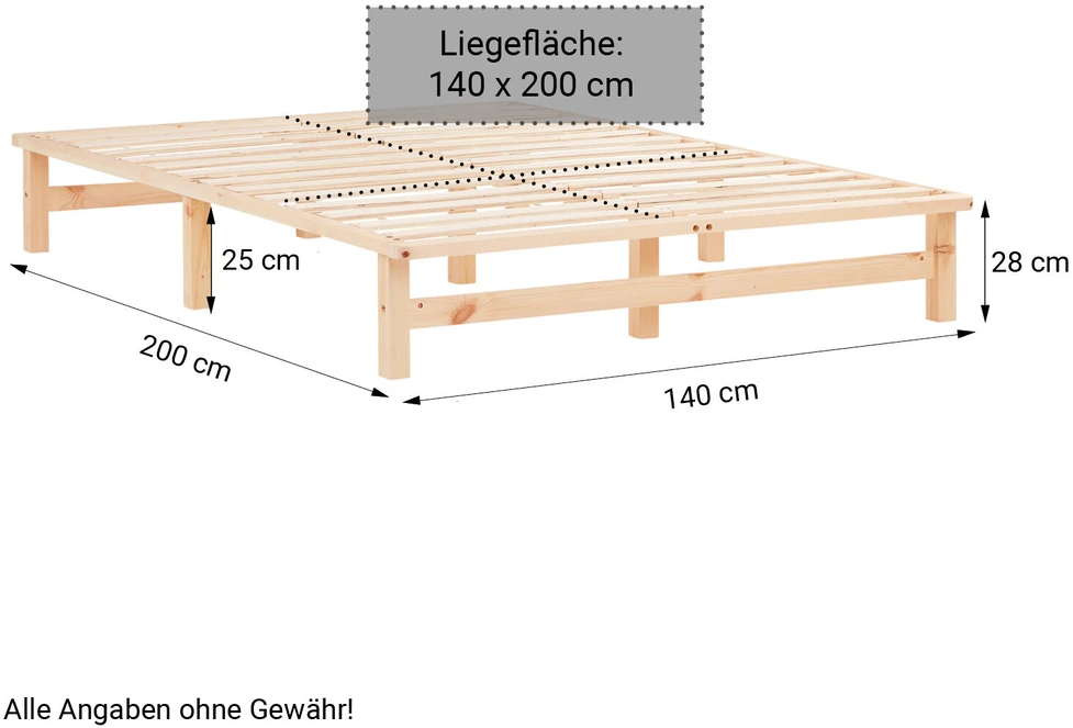 Homestyle4U Lova, 140x200 cm, ruda