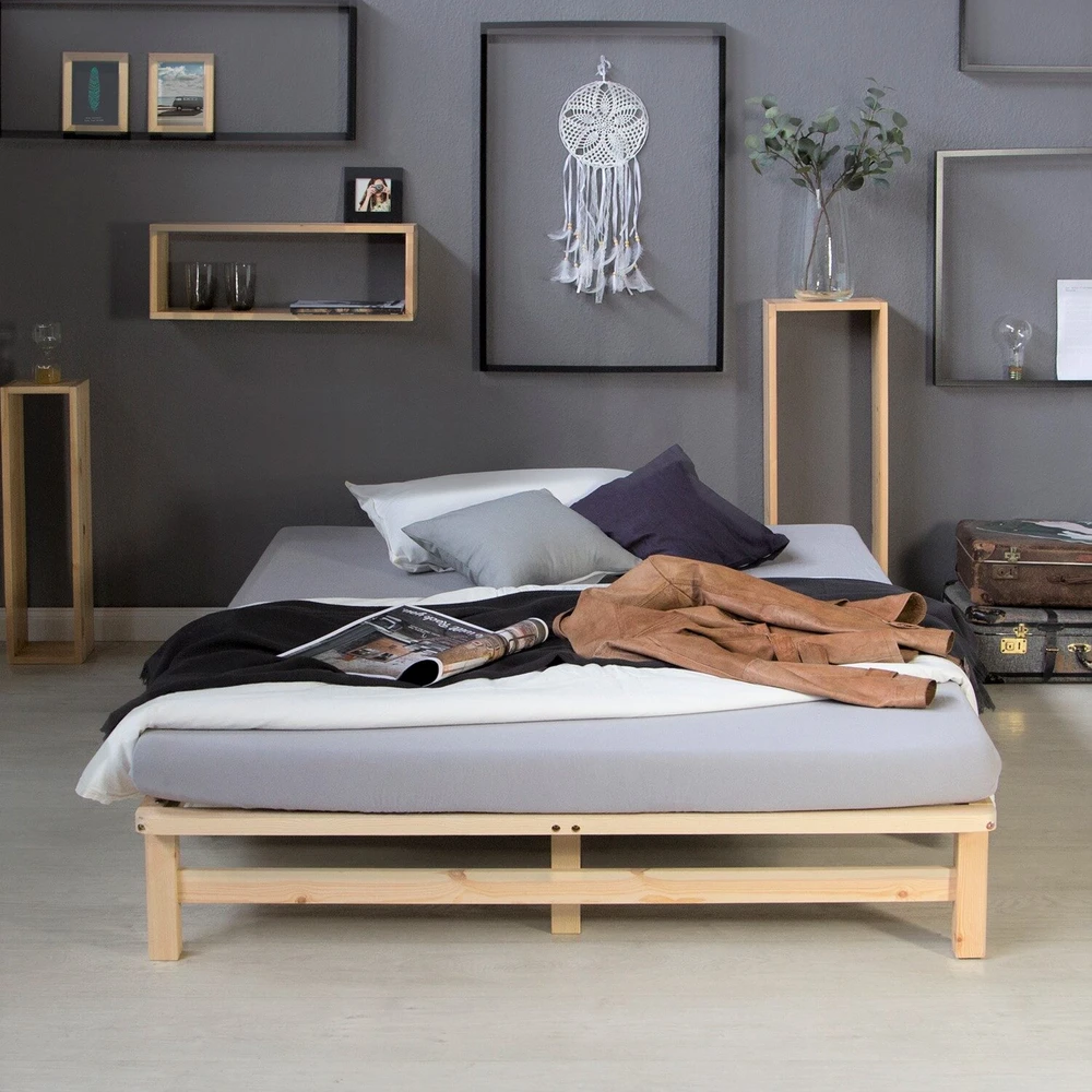 Homestyle4U Lova, 140x200 cm, ruda