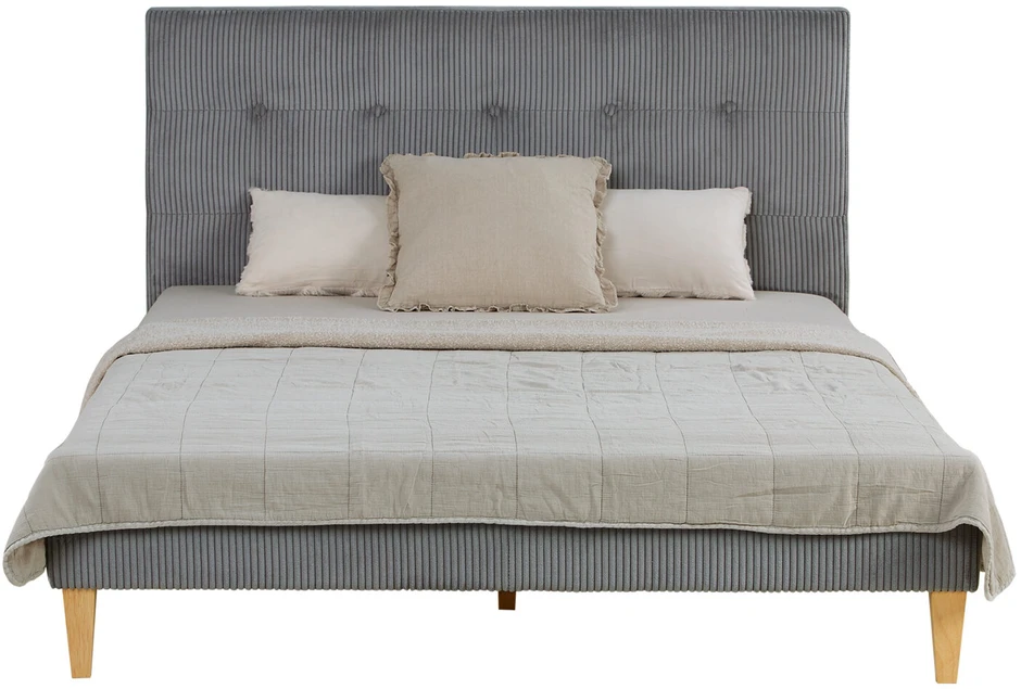 Homestyle4U Lova, 145.5x95x211 cm, pilka