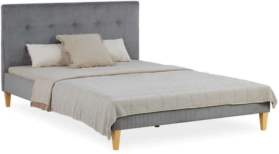 Homestyle4U Lova, 145.5x95x211 cm, Pilka