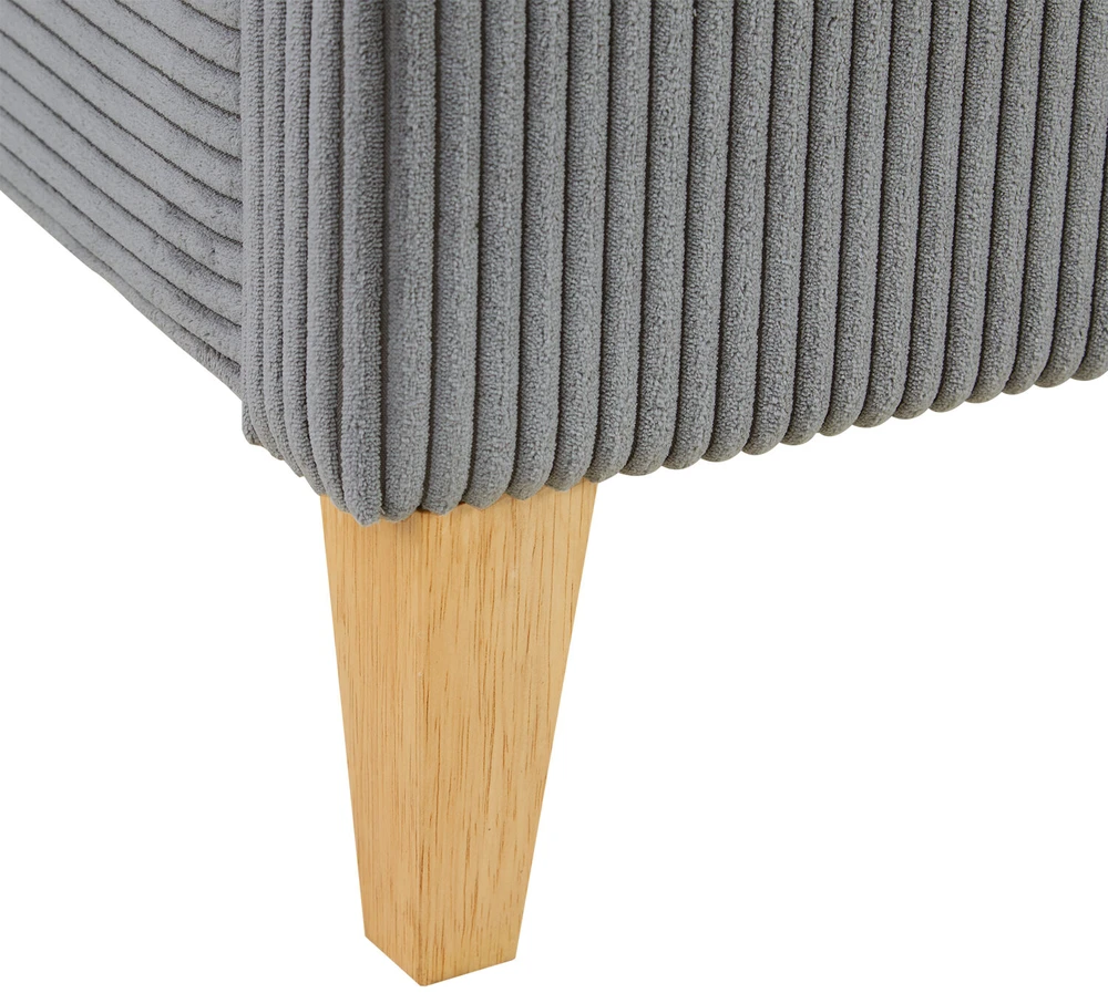 Homestyle4U Lova, 145.5x95x211 cm, pilka