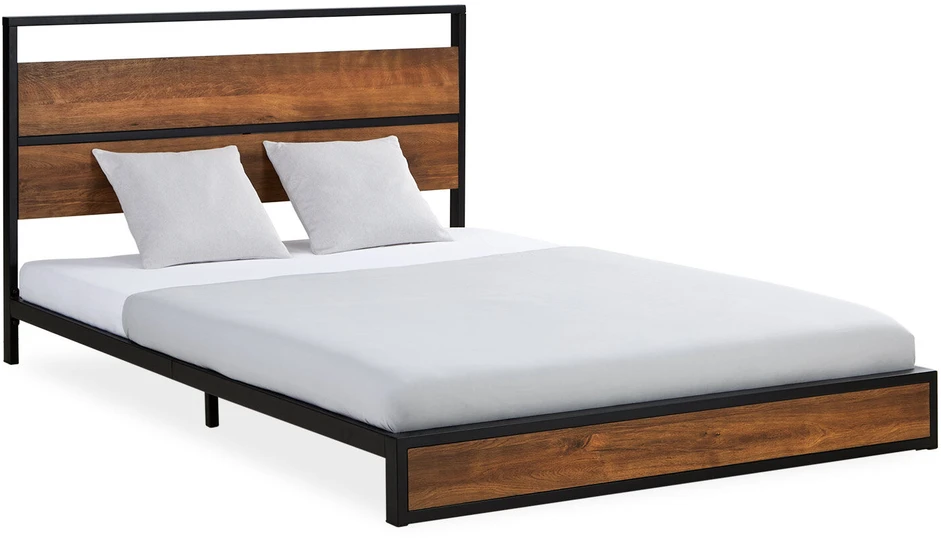 Homestyle4U Lova, 145x94.5x210 cm, juoda