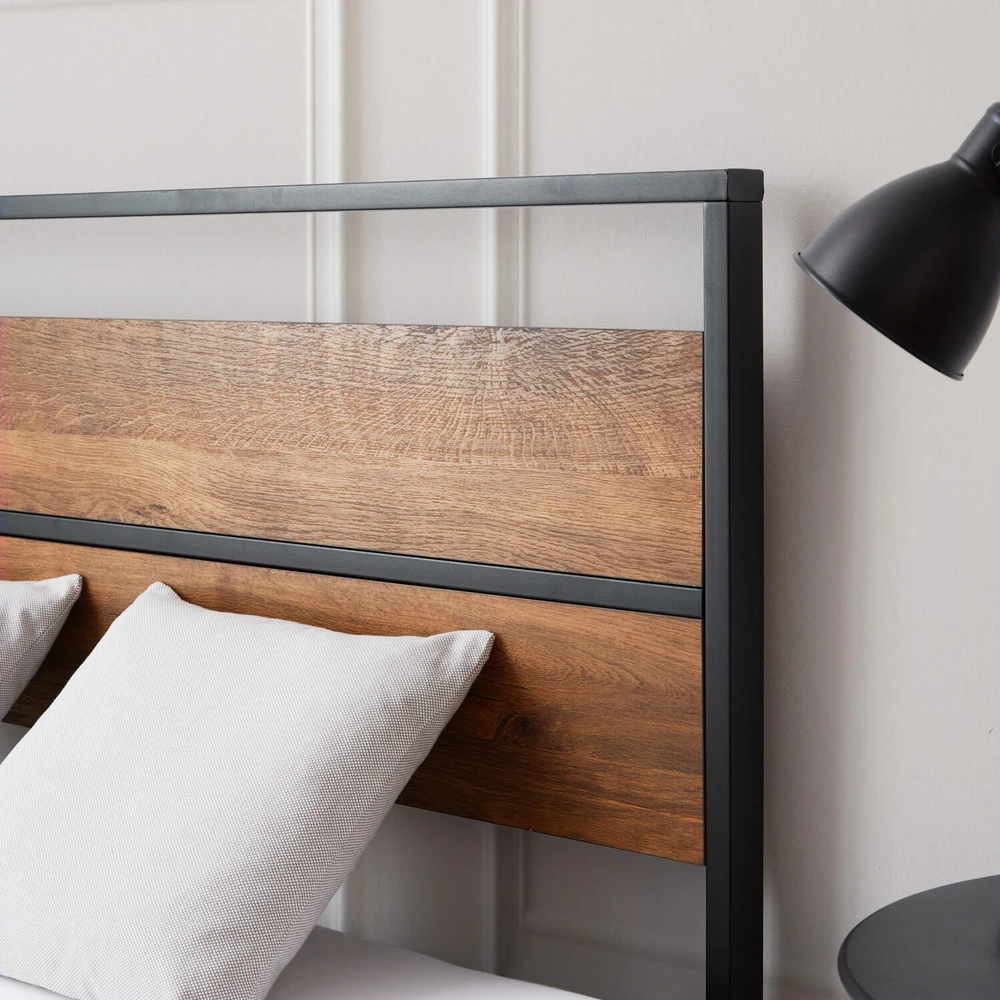 Homestyle4U Lova, 145x94.5x210 cm, juoda
