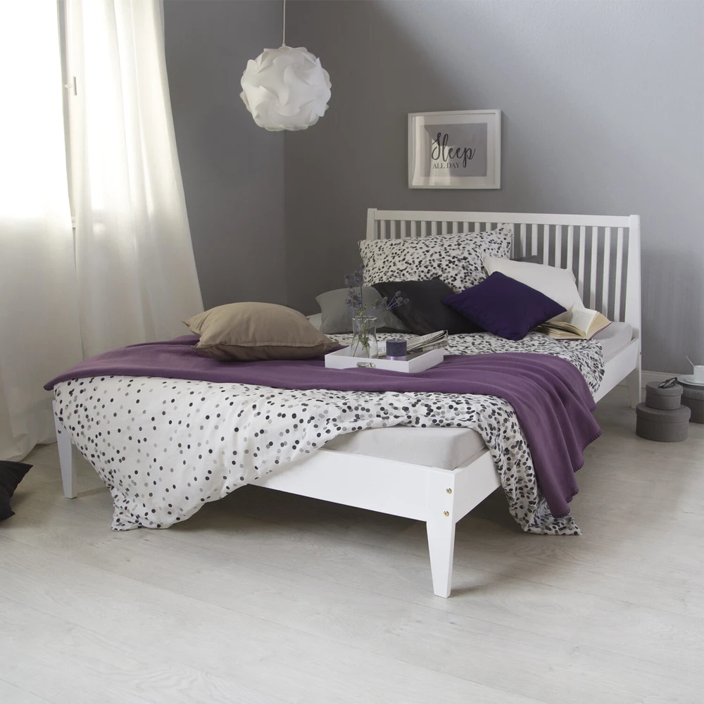 Homestyle4U Lova, 146x207 cm, balta, Medžiagos storis: 20 mm