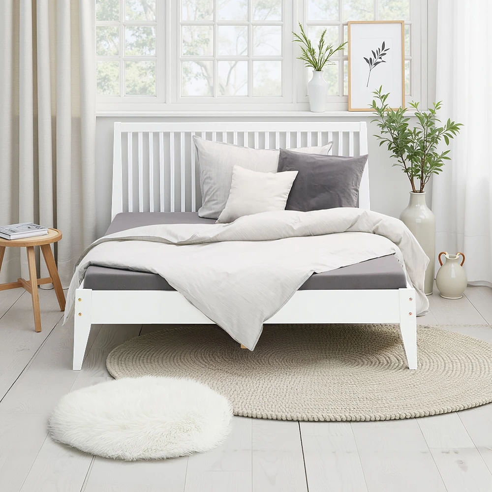 Homestyle4U Lova, 146x207 cm, balta, Medžiagos storis: 20 mm