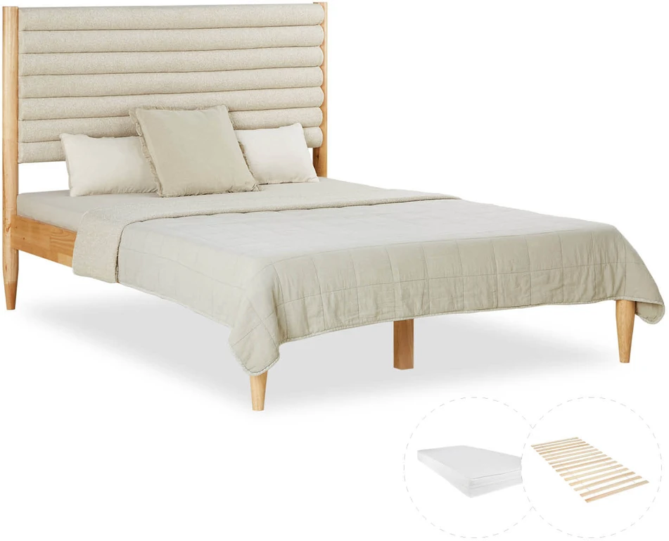 Homestyle4U Lova, 148x120x204 cm, Smėlio spalvos