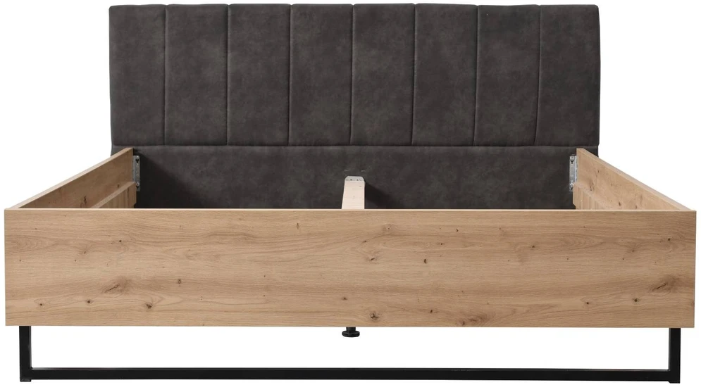 Homestyle4U Lova, 177.5x94x212 cm, pilka