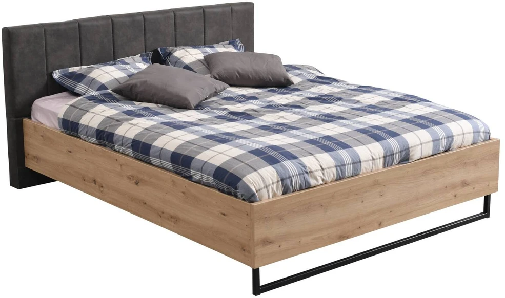 Homestyle4U Lova, 177.5x94x212 cm, pilka