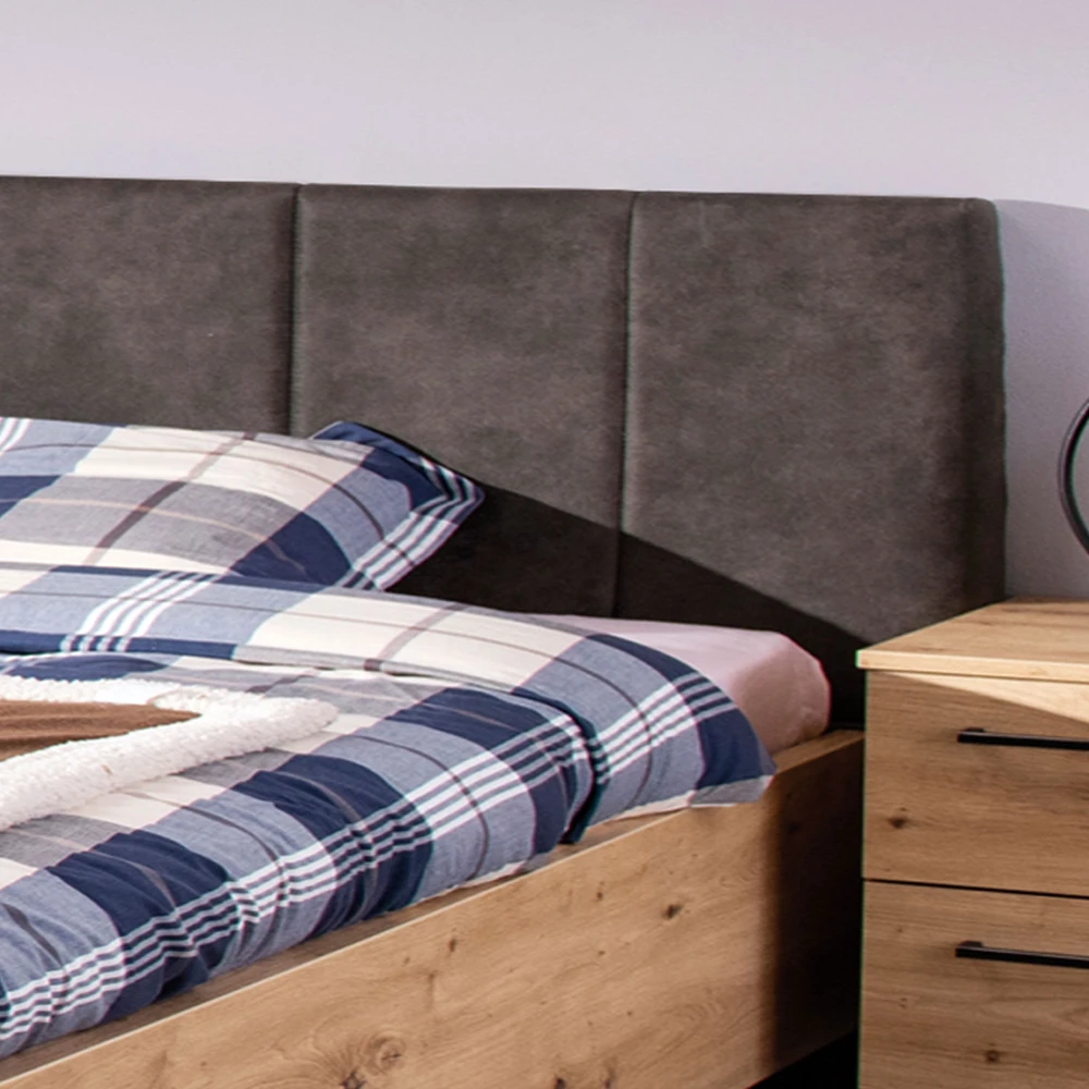 Homestyle4U Lova, 177.5x94x212 cm, pilka