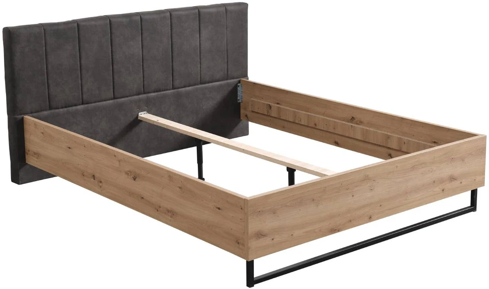 Homestyle4U Lova, 177.5x94x212 cm, pilka