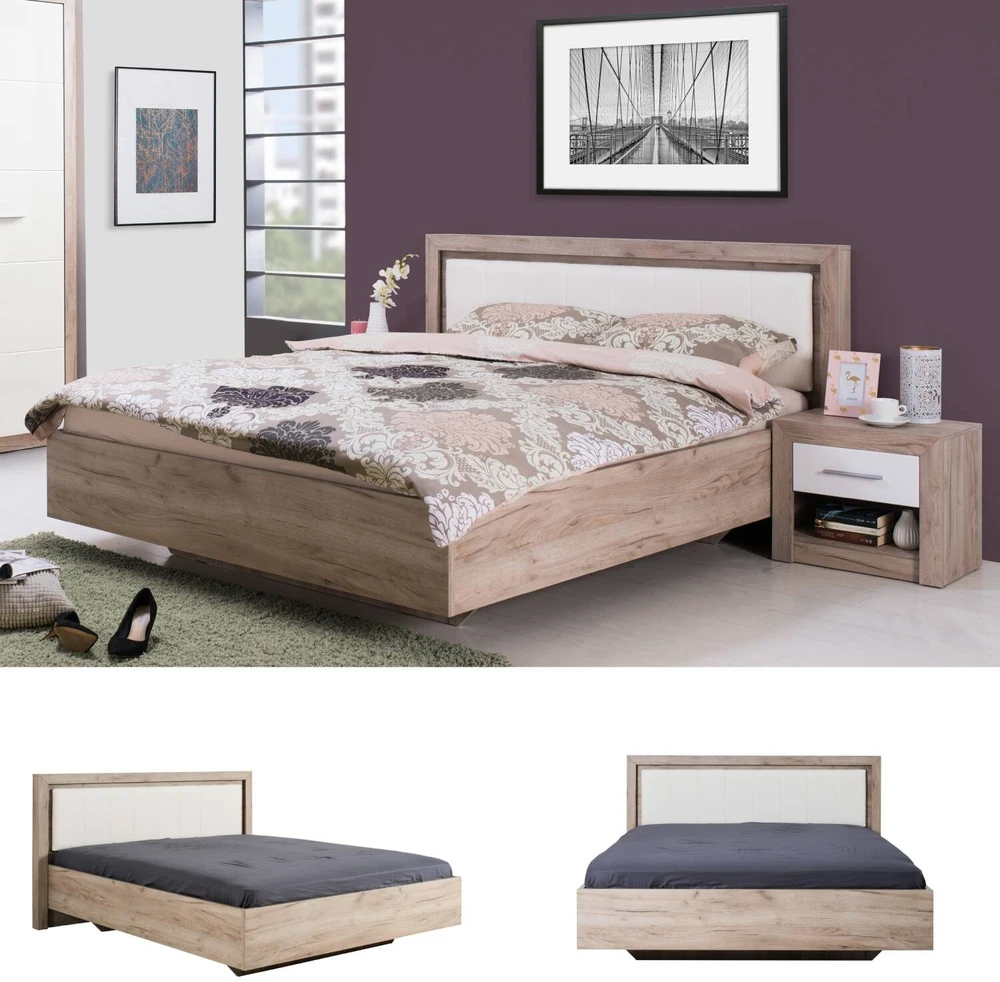 Homestyle4U Lova, 178.5x100.5x208 cm, ruda, balta