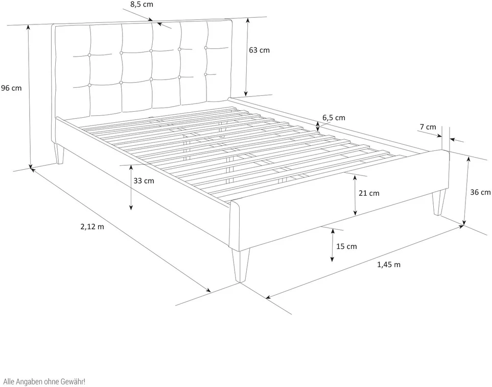 Homestyle4U Lova, 185x212 cm, pilka