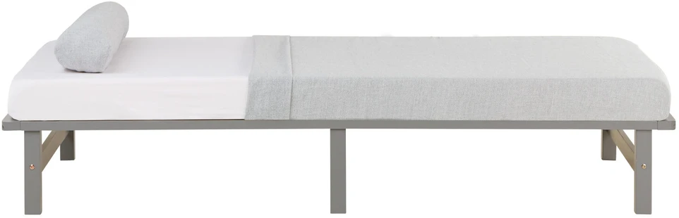 Homestyle4U Lova, 90x200x28 cm, Pilka