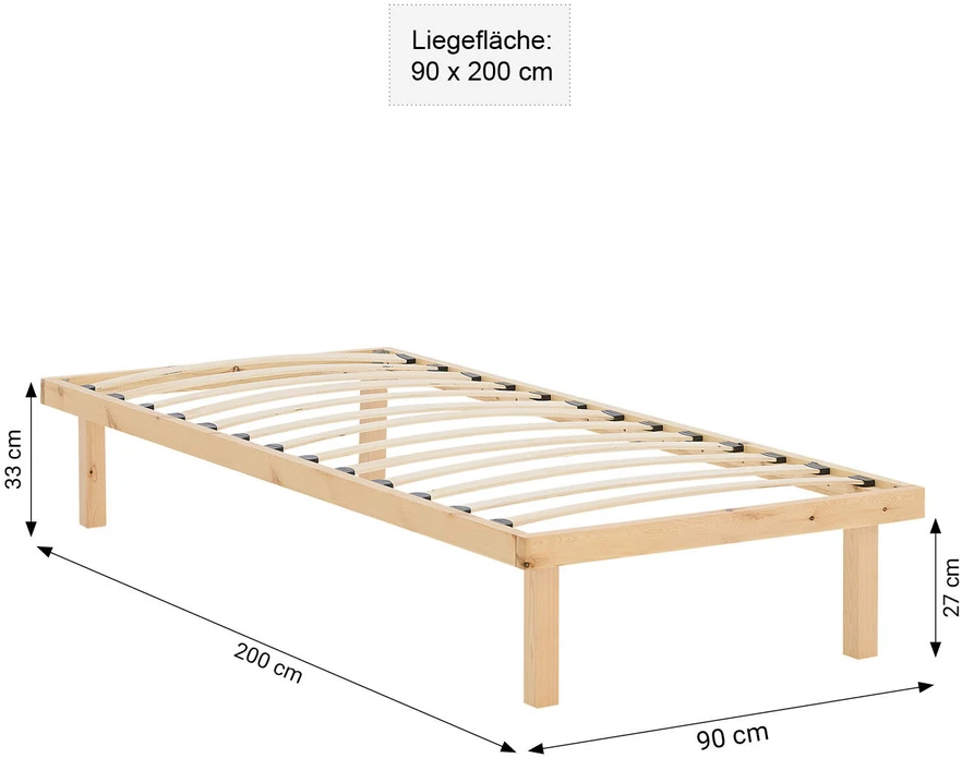 Homestyle4U Lova, 90x33x200 cm, Natūrali
