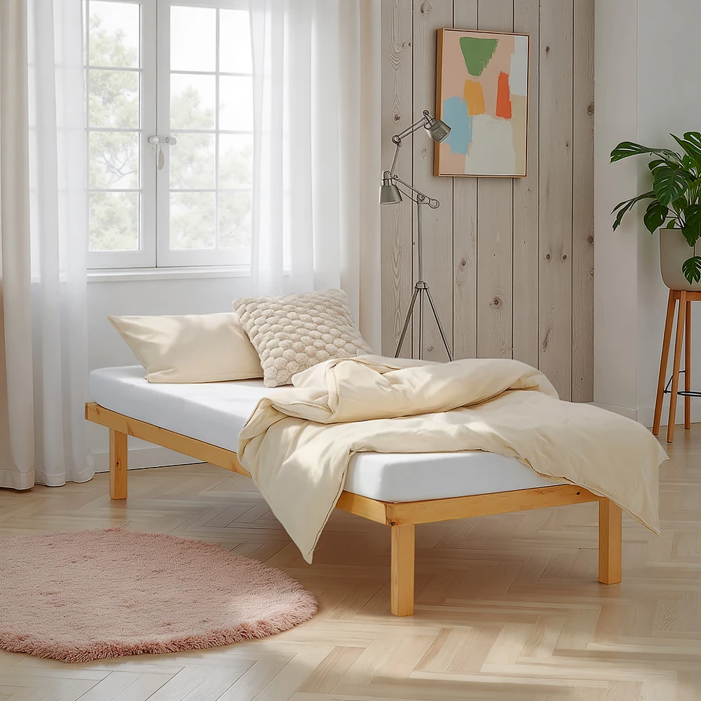 Homestyle4U Lova, 90x33x200 cm, Natūrali