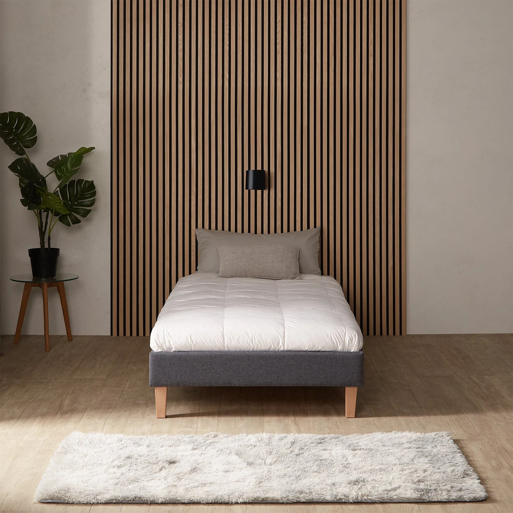 Homestyle4U Lova, 94x203x29.5 cm, pilka