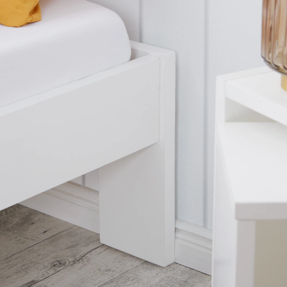 Homestyle4U Lova, 95.5x204x30 cm, balta