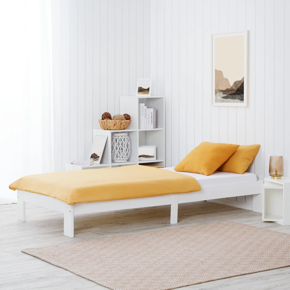 Homestyle4U Lova, 95.5x204x30 cm, balta
