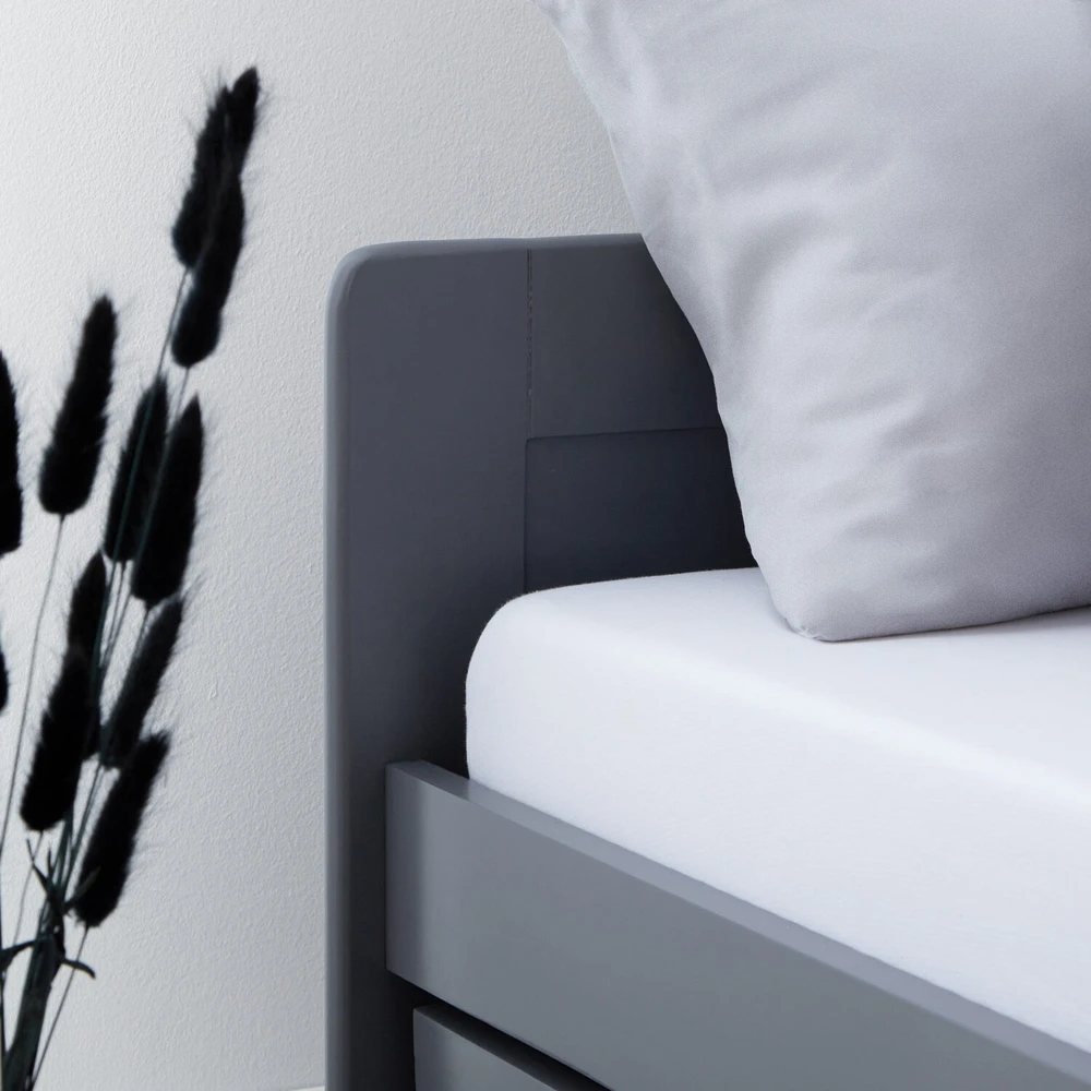 Homestyle4U Lova, 97.5x66x206 cm, Pilka