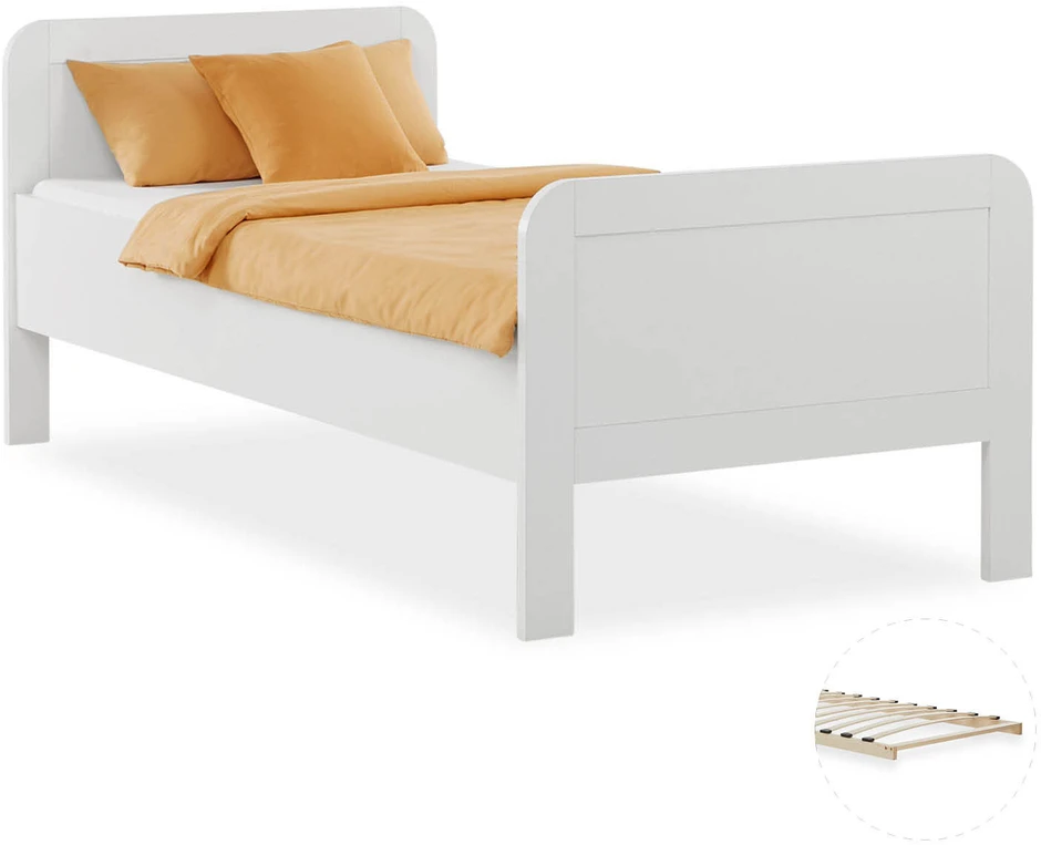 Homestyle4U Lova, 98.5x206x87 cm, balta