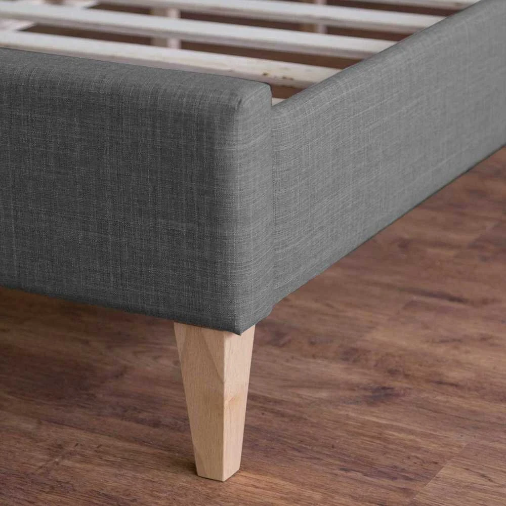 Homestyle4U Lova, 185x212 cm, pilka