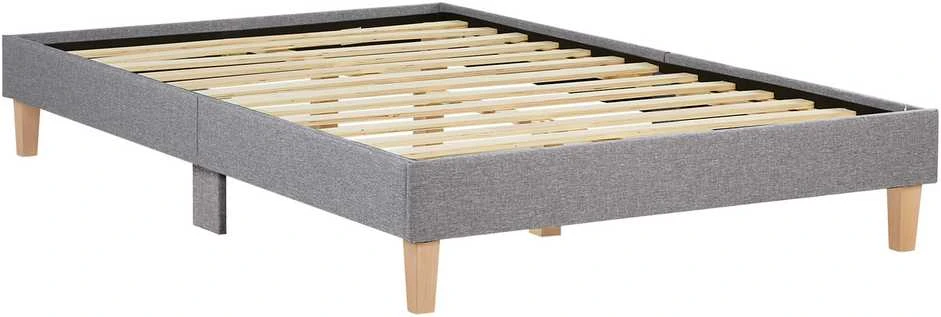 Lova Homestyle4U Lovos rėmas, aptrauktas dvigubas futonas, 124x203x29.5 cm, pilka