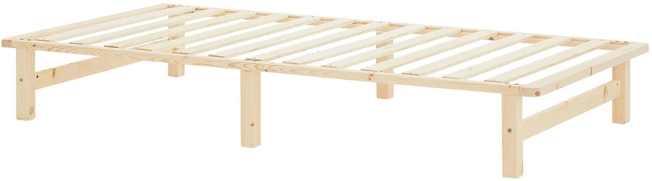 Homestyle4U Lova, Paletės lova, 100x28x200 cm, Ruda