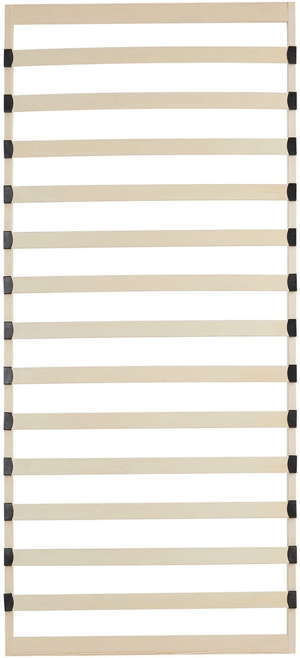 Homestyle4U Lova su grotelių pagrindu, 89,5x6x200 cm, ruda