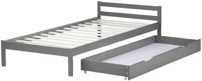 Lova Homestyle4U Lovos stalčius, 173x63x16.2 cm, pilka