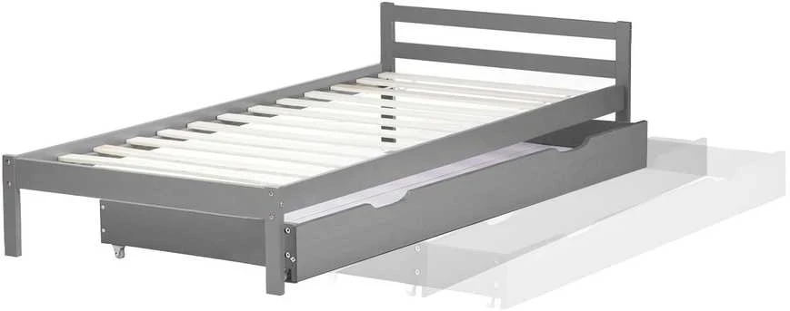 Lova Homestyle4U Lovos stalčius, 173x63x16.2 cm, pilka