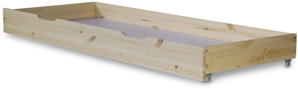 Homestyle4U Lova su stalčiumi, 173x63x16 cm, ruda