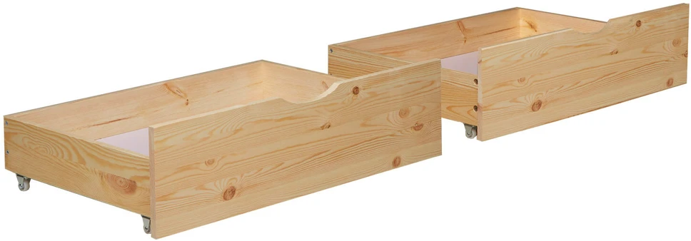 Homestyle4U Lova su stalčiumi, 82x53x22 cm, ruda