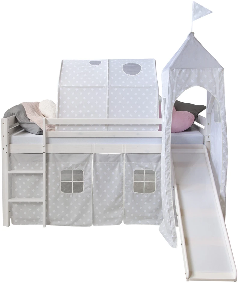 Homestyle4U Lovos tunelis, 90x70x100 cm, pilka