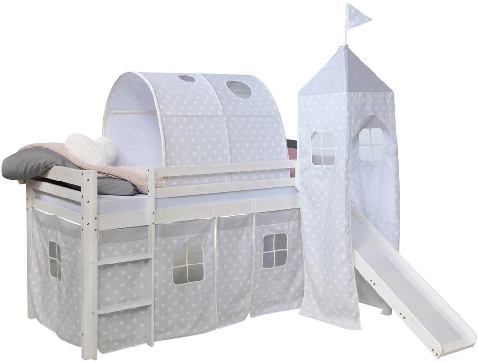 Homestyle4U Lovos tunelis, 90x70x100 cm, pilka
