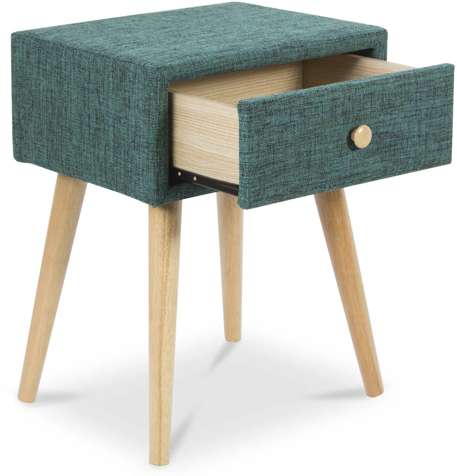 Homestyle4U Naktinis staliukas, 46,5x62x37 cm, mėlynas