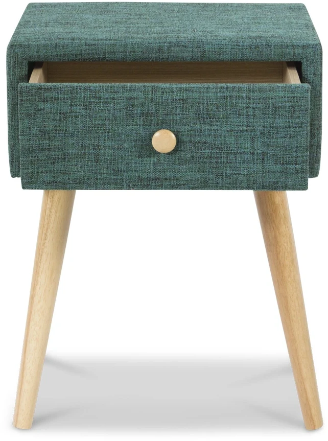 Homestyle4U Naktinis staliukas, 46,5x62x37 cm, mėlynas