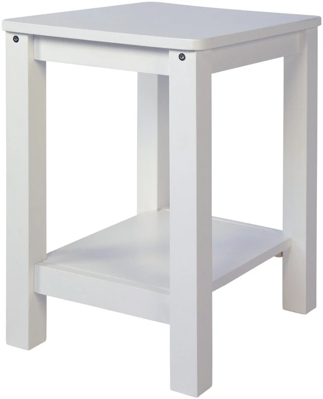 Homestyle4U Naktinis staliukas, 47x32x38 cm, balta