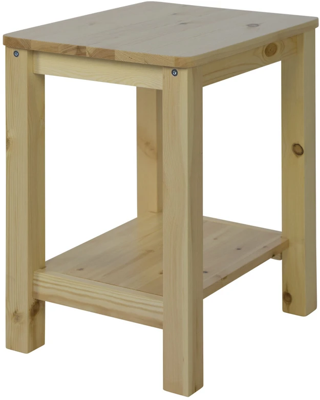 Homestyle4U Naktinis staliukas, 47x32x38 cm, rudas