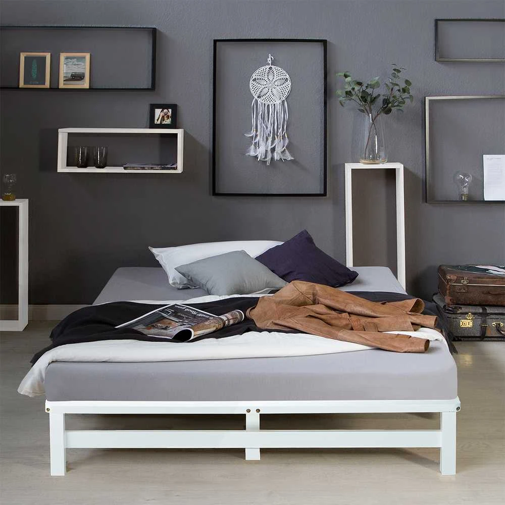 Homestyle4U Lova, 140x28x200 cm, Balta