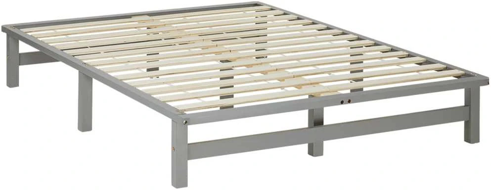 Homestyle4U Lova, 140x28x200 cm, Pilka