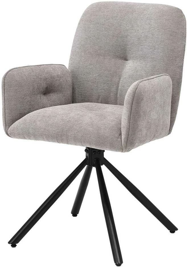 Homestyle4U Paminkštinta kėdė, 56x86.5x62 cm, antracito